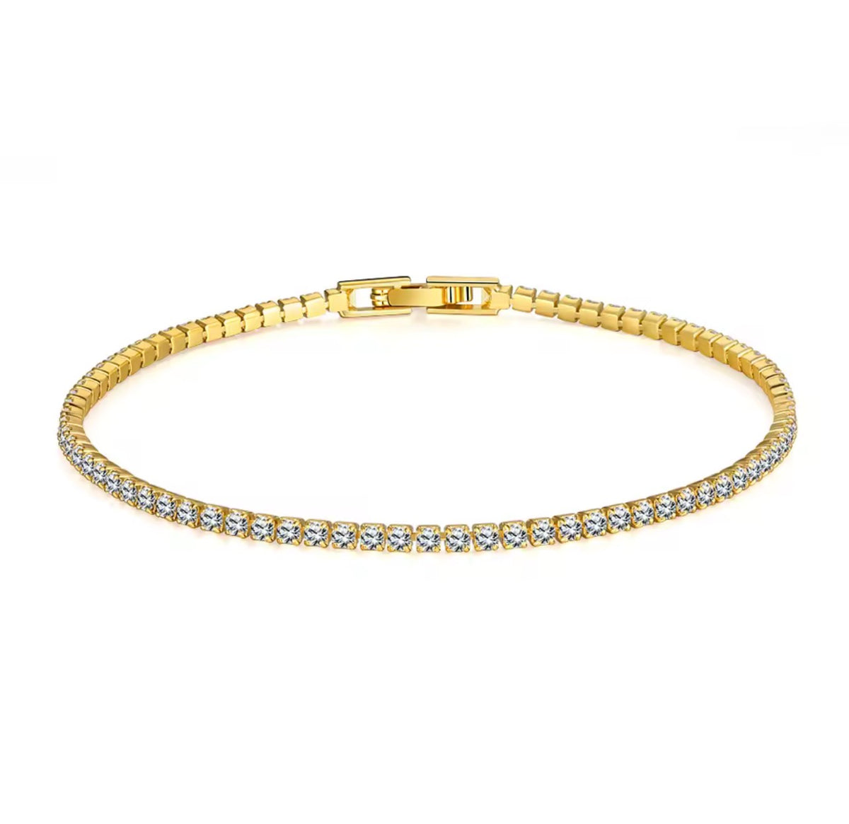 Pulsera Tennis Dorada – Oro Laminado XP 14K