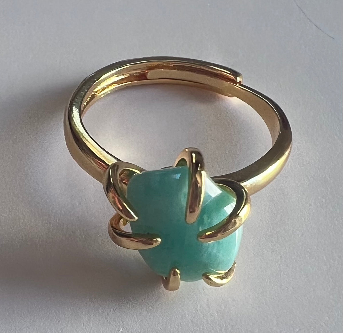 Set Pulsera + Anillo con Piedra Natural – Oro Laminado XP 14K