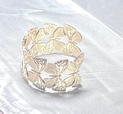 🦋 Brazalete Mariposas – Oro Laminado XP 14K