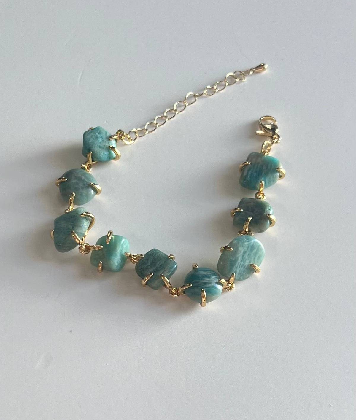 Set Pulsera + Anillo con Piedra Natural – Oro Laminado XP 14K